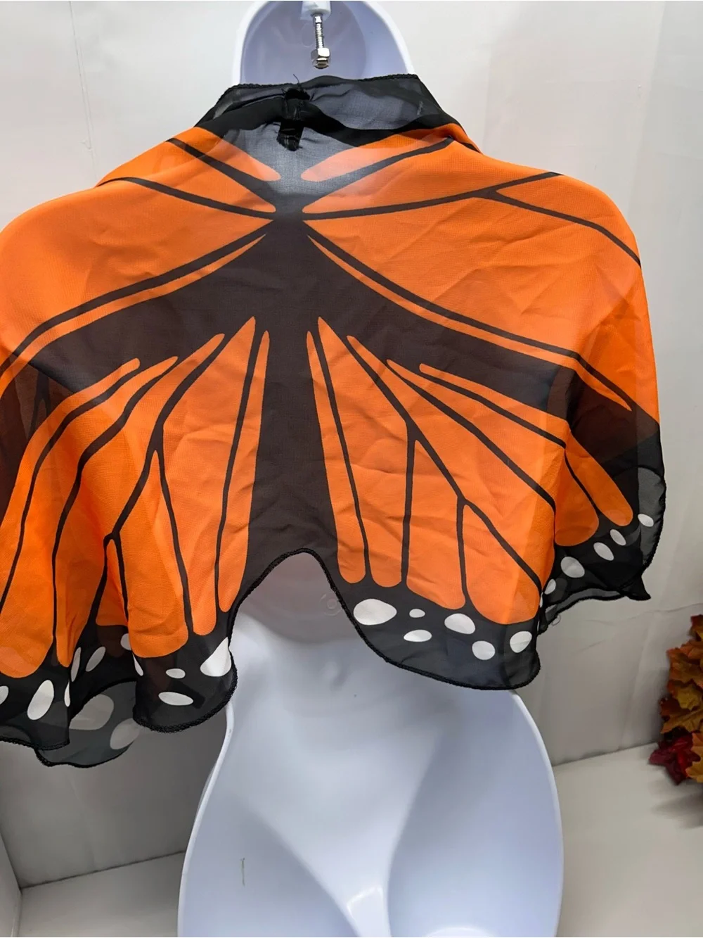 Orange Monarch Butterfly Costume Wings - Unbranded